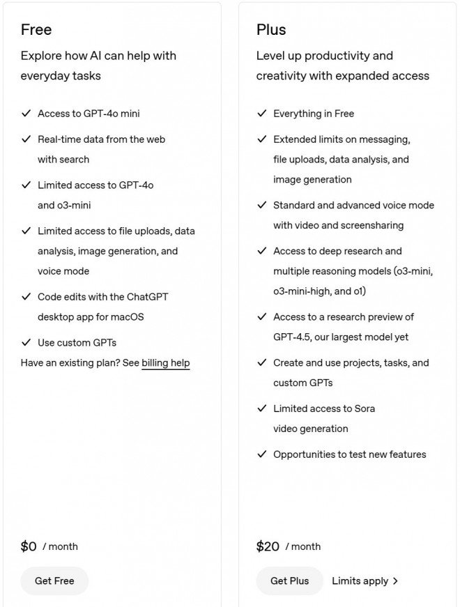 ChatGPT Plus is free for a limited time